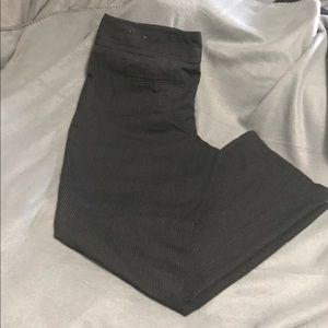 Maurices 18 dress pants black pinstripes